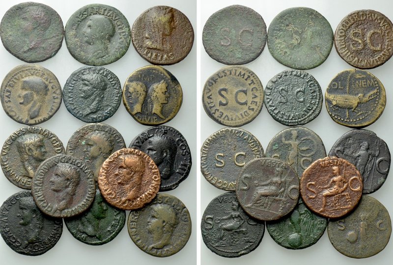 14 Asses and Dupondii of the Julio-Claudian Dynasty. 

Obv: .
Rev: .

. 
...