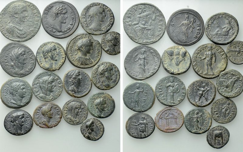 16 Roman Provincial Coins. 

Obv: .
Rev: .

. 

Condition: See picture.
...