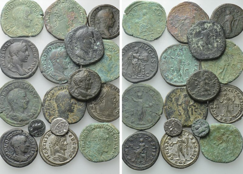 16 Roman and Other Coins. 

Obv: .
Rev: .

. 

Condition: See picture.
...