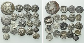 19 Greek Silver Coins; Knidos, Cos etc..