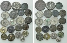 20 Roman Coins; Including Drusus, Honorius etc.