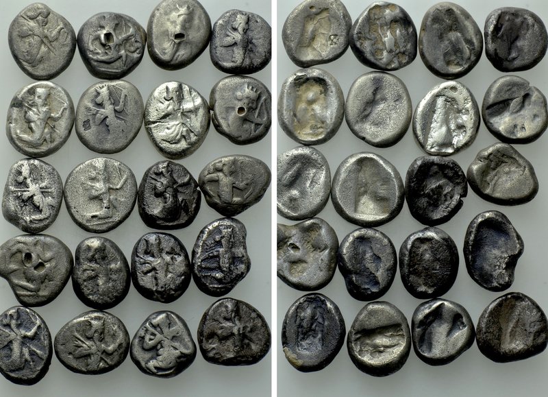 20 Achaemenid Sigloi. 

Obv: .
Rev: .

. 

Condition: See picture.

Wei...