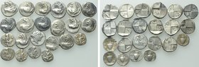 22 Greek Coins; Chersonesos, Thasos etc..