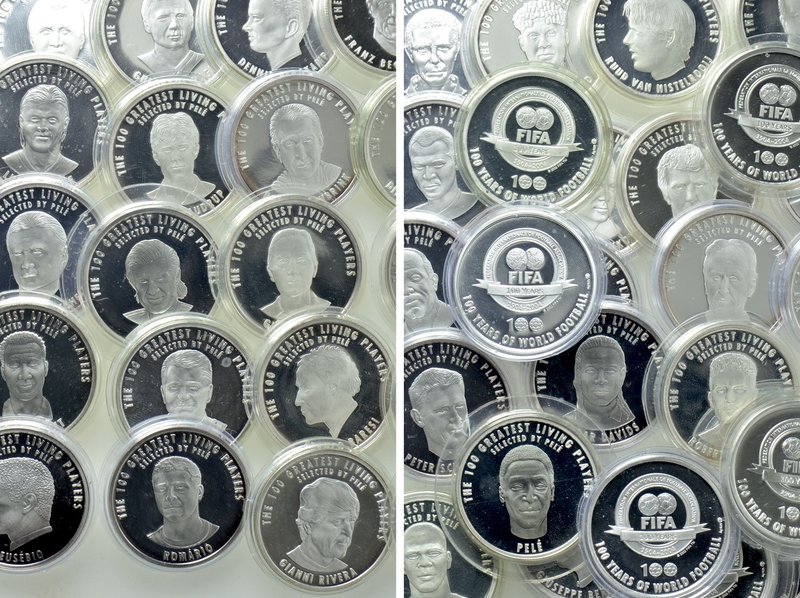 Circa 58 Modern Silver Medals (Circa 500 gr. Silver). 

Obv: .
Rev: .

. 
...