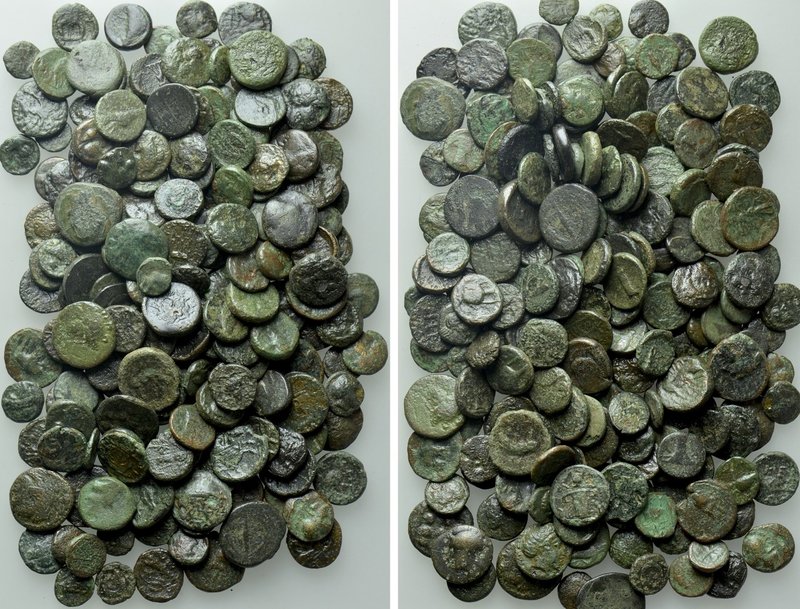 Circa 200 Greek Coins. 

Obv: .
Rev: .

. 

Condition: See picture.

We...