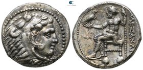 Kings of Macedon. Tyre. Philip III Arrhidaeus 323-317 BC. In the name and types of Alexander III. Struck under Laomedon. Dated RY 28 of 'Ozmilk=322/1 ...