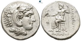 Kings of Macedon. Arados. Time of Alexander III - Philip III circa 324-320 BC. In the name and types of Alexander III. Struck under Menes or Laomedon....