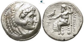 Kings of Macedon. Kition. Time of Alexander III - Philip III circa 325-320 BC. Struck under Pumiathon. Tetradrachm AR
