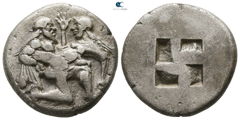 Islands off Thrace. Thasos circa 480-463 BC. 
Stater AR

20mm., 8,61g.

Ith...