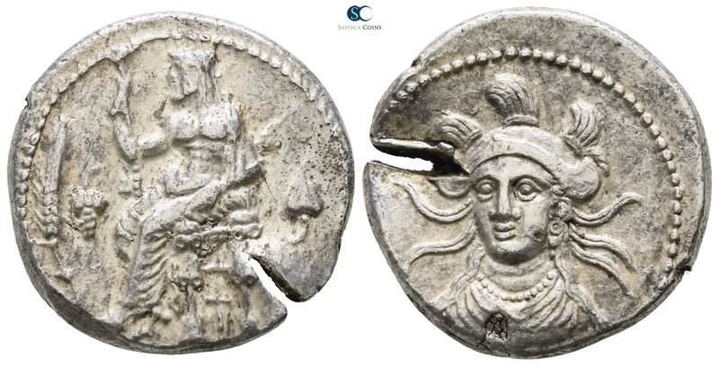 Cilicia. Tarsos. Balakros, Satrap of Cilicia. 333-323 BC. 
Stater AR

23mm., ...