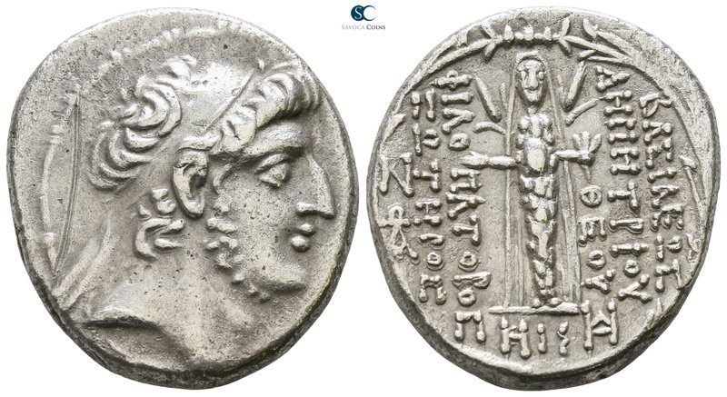 Seleukid Kingdom. Damascus. Demetrios III Eukairos 97-87 BC. Dated SE 218=95/4 B...