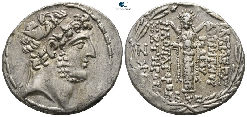 Seleukid Kingdom. Damascus. Demetrios III Eukairos 97-87 BC. Dated SE 222=91/0 B...