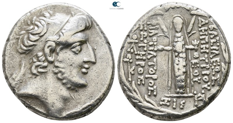 Seleukid Kingdom. Damascus. Demetrios III Eukairos 97-87 BC. Dated SE 217=96/5 B...