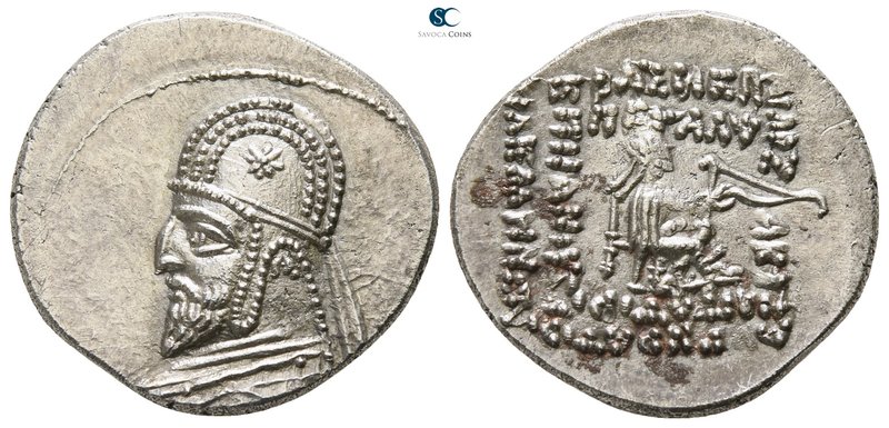 Kings of Parthia. Ekbatana. Mithradates III 87-80 BC. 
Drachm AR

19mm., 4,12...