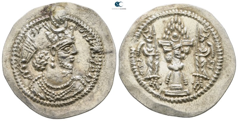 Sasanian Kingdom. GW (Gurgan or Qum) mint (?). Vahrām (Bahram) V AD 420-438. 
D...