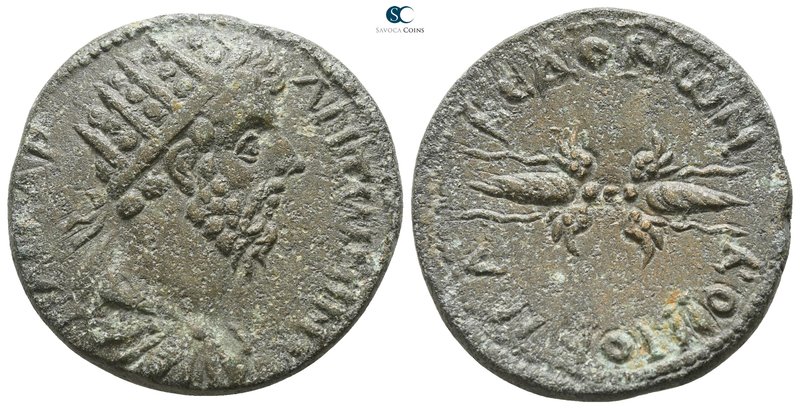 Macedon. Koinon of Macedon. Marcus Aurelius AD 161-180. 
Bronze Æ

25mm., 11,...