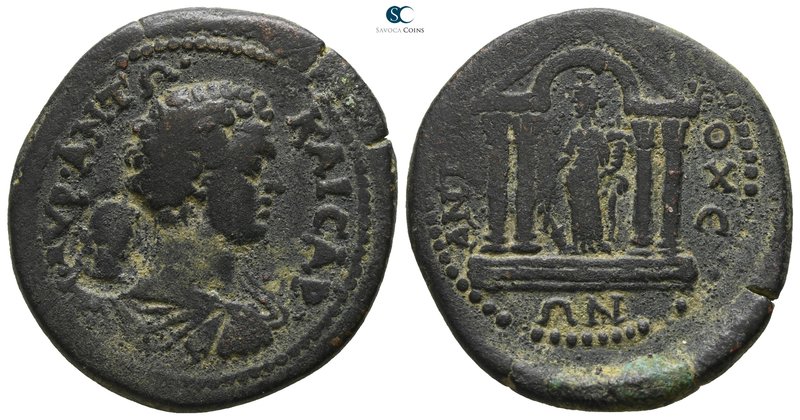 Caria. Antiocheia ad Maeander . Caracalla, as Caesar AD 196-198.
Bronze Æ

26...