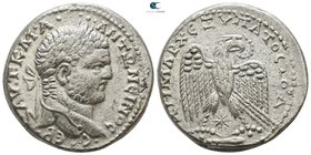Seleucis and Pieria. Antioch. Caracalla AD 198-217. Struck circa AD 215-217. Billon-Tetradrachm