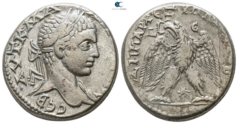 Seleucis and Pieria. Antioch. Elagabalus AD 218-222. Struck AD 219
Billon-Tetra...