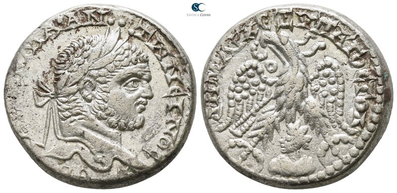Seleucis and Pieria. Emesa. Caracalla AD 198-217. Struck circa AD 215-217
Tetra...