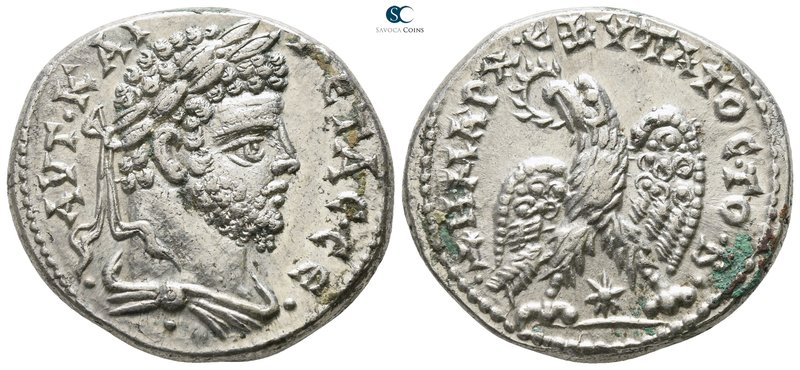 Seleucis and Pieria. Laodicea ad Mare. Geta AD 198-211. 
Tetradrachm AR

26mm...