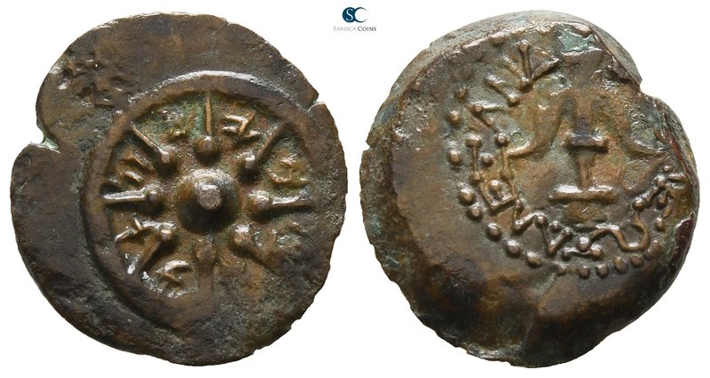 Judaea. Jerusalem. Alexander Jannaios (Yehonatan) 107-76 BCE. 
Prutah Æ

16mm...