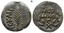 Judaea. Jerusalem. Porcius Festus CE 59-62. Year 5=58/59 CE. Prutah Æ