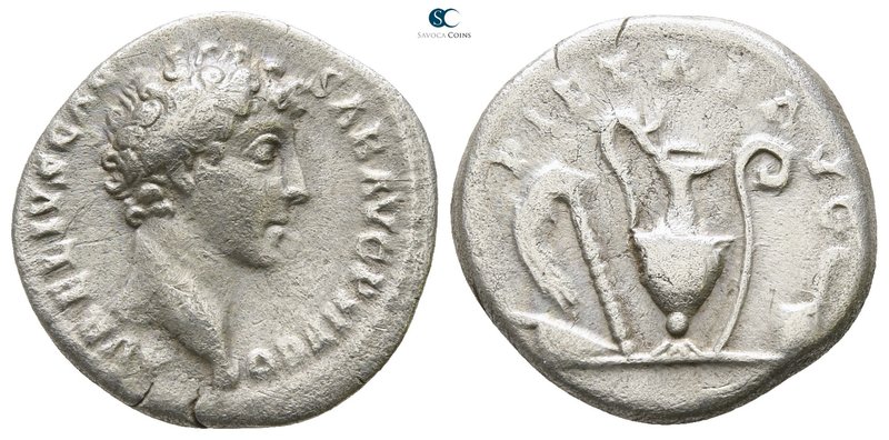 Marcus Aurelius as Caesar AD 139-161. Rome
Denarius AR

17mm., 2,90g.

AVRE...