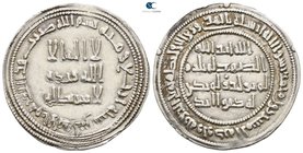 Temp. Yazid II ibn 'Abd al-Malik AD 720-724. (AH 101-105). Dated AH 104=AD 722/3. Al-Andalus (Qurtubah [Cordoba]) mint. Dirham AR