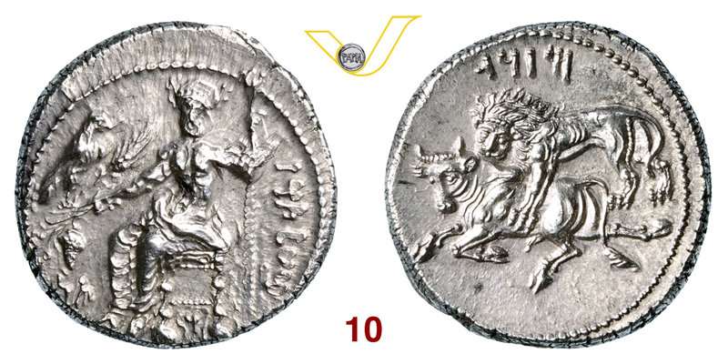CILICIA - TARSOS MAZAIOS (361-334 a.C.) Statere. D/ Baaltars seduto in trono; al...