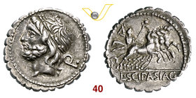 CORNELIA - L. Cornelius Scipio Asiagenus (106 a.C.) Denario. B. 24 Syd. 576 Cr. 311/1b A.V. 227 Ag g 3,94 q.SPL