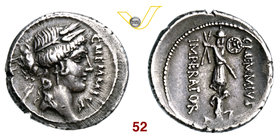 MEMMIA - C. Memmius C.f. (56 a.C.) Denario. B. 10 Syd. 920 Cr. 427/1 A.V. 410 Ag g 3,95 • Bella patina ed ottima centratura q.SPL