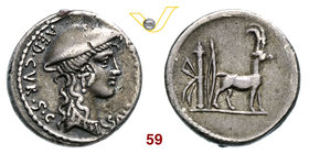 PLANCIA - Cn. Plancius (55 a.C.) Denario. B. 1 Syd. 933 Cr. 432/1 A.V. 465 Ag g 3,97 • Bella patina BB+