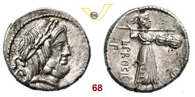 PROCILIA - L. Procilius (80 a.C.) Denario. B. 1 Syd. 771 Cr. 379/1 A.V. 531 Ag g 3,91 SPL