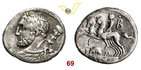 QUINCTIA - Ti. Quinctius (112-111 a.C.) Denario. B. 6 Syd. 563 Cr. 297/1a A.V. 534 Ag g 3,90 BB