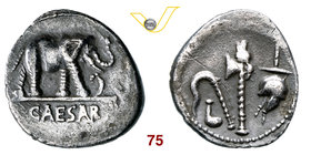 GIULIO CESARE (49-48 a.C.) Denario. B. 9 Syd. 1006 Cr. 443/1 A.V. 657 Ag g 3,55 BB