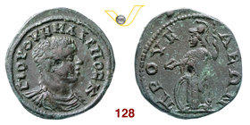 MASSIMO, Cesare (235-238) Ae, Prusia ad Olimpum. D/ Busto drappeggiato e corazzato R/ Atena con patera, lancia e scudo. RG II, 5, 596 Ae g 3,94 Rariss...
