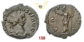 CARAUSIO (287-293) Antoniniano, Londinium. D/ Busto radiato, drappeggiato e corazzato R/ La Pax con ramo e scettro. RIC 880 Ae g 3,92 BB+