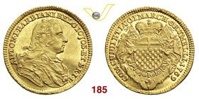 BELGIOIOSO - ANTONIO DA BARBIANO Principe (1769) Zecchino 1769. CNI 1 MIR 13 Au g 3,48 Rarissima • Moneta di ostentazione, emessa in numero sicurament...