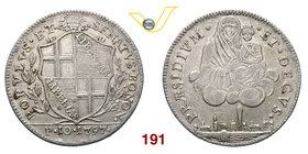 BOLOGNA - GOVERNO POPOLARE (1796-1797) Scudo da 10 Paoli 1797. Pag. 36/37 MIR 58/2 Ag g 27,45 BB+