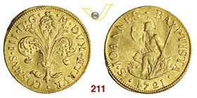 FIRENZE - COSIMO III DE' MEDICI (1670-1723) Fiorino 1721. CNI 89 Au g 3,48 BB