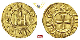 GENOVA - REPUBBLICA  (1139-1339) Quartarola. D/ Castello R/ Croce.   MIR 8   Au   g 0,85   BB+