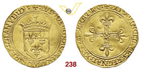 GENOVA - LUIGI XII (1508-1512) Scudo d'oro del Sole. D/ Stemma coronato e sormontato da sole R/ Croce con le estremità gigliate. Lun. 158 MIR 153 Au g...