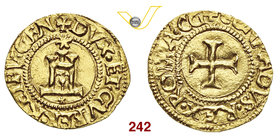 GENOVA - DOGI BIENNALI, I fase (1528-1541) Scudo d'oro del Sole s.d. D/ Castello R/ Croce. Lun. 196 Au g 3,36 BB