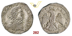MESSINA - FILIPPO IV DI SPAGNA (1621-1665) 4 Tarì 1651. D/ Busto corazzato con gorgiera alla spagnola R/ Aquila coronata ad ali spiegate. MIR 355/26 A...