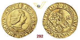 MILANO - GALEAZZO MARIA SFORZA (1466-1476) Ducato. D/ Busto corazzato R/ Scudo inclinato sormontato da elmo con cimiero del drago. MIR 200/5 Au g 3,46...