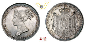 PARMA - MARIA LUIGIA (1814-1847) 5 Lire 1832 (Milano) Pag. 7 MIR 1093/3 Ag g 24,97 Rara BB/SPL