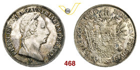 VENEZIA - FRANCESCO I D’ASBURGO LORENA (1815-1835) Lira austriaca 1822. Pag. 72 Ag g 4,32 SPL/q.FDC