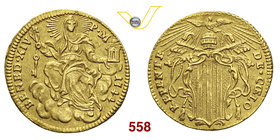 BENEDETTO XIV (1740-1758) Zecchino 1744, Roma. Munt. 10 Au g 3,38 BB+