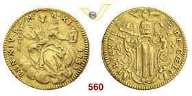 BENEDETTO XIV (1740-1758) Zecchino 1751 A. XI, Roma. Munt. 19 Au g 3,36 MB